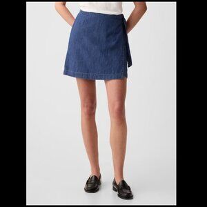 NWT GAP Denim Wrap Mini Skirt